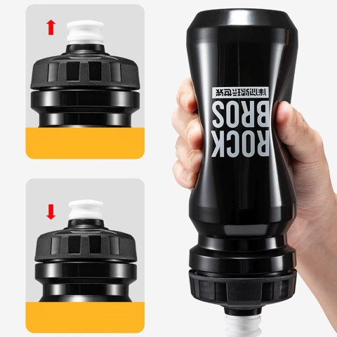 Bidon rowerowy butelka na wodę napoje 600 ml - czarny
