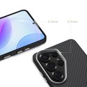 Etui pokrowiec na Samsung Galaxy S26 Ultra Icon Carbon MagSafe - czarno srebrny