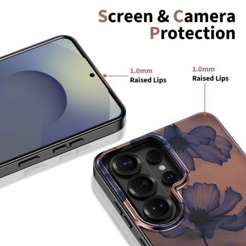 Etui pokrowiec na Samsung Galaxy S26 Ultra Lamano MagSafe - brązowo fioletowy