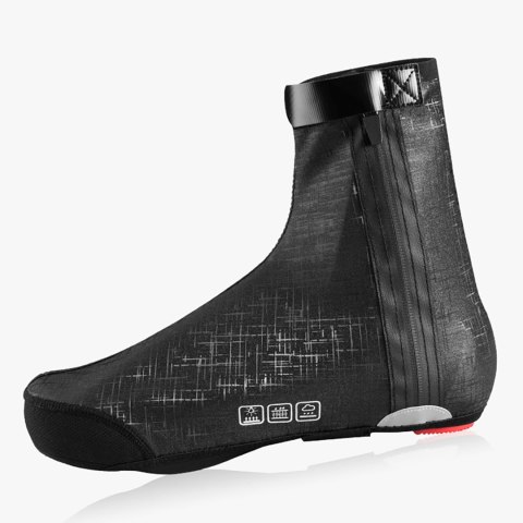 Ochraniacze na buty wiatroodporne wodoodporne 42-46 cm - czarne