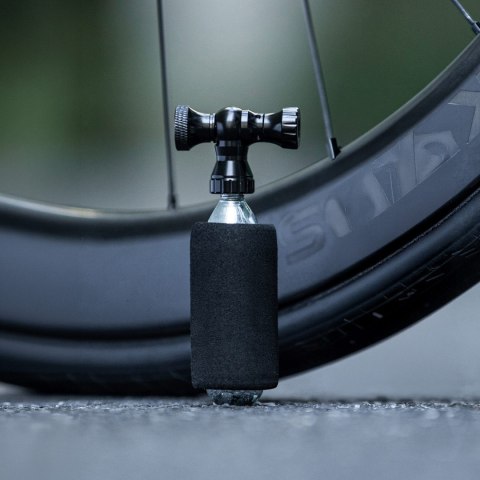 Pompka rowerowa CO2 głowica zawór ze stopu aluminium bez naboju kompatybilna z Presta Schrader