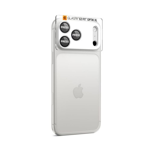 Szkło na obiektyw do iPhone 17 Pro Optik Pro XL - srebrne