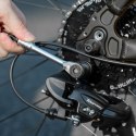 Zestaw narzędzi rowerowych multitool z kluczem grzechotkowym i łyżkami do opon