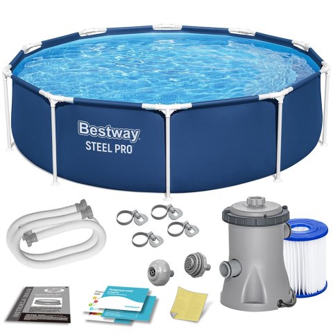 Basen ogrodowy stelażowy 305 x 76 cm 8w1 Bestway 56679