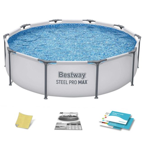 Basen ogrodowy stelażowy 305 x 76 cm zestaw 4w1 Bestway 56406