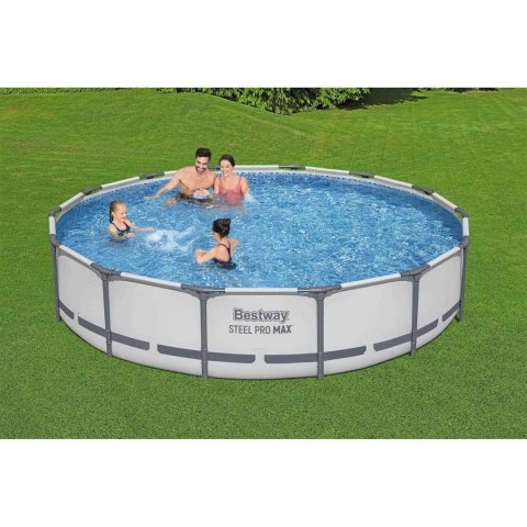 Basen ogrodowy stelażowy 427 x 84 cm zestaw 9w1 Bestway 56595