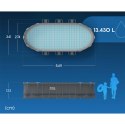 Basen ogrodowy stelażowy 549 x 274 x 122 cm 17w1 Bestway 56710