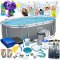 Basen ogrodowy stelażowy 305 x 200 x 84 cm 17w1 Bestway 5614A + maszynka do baniek GRATIS