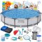 Basen ogrodowy stelażowy 366 x 76 cm 16w1 Bestway 56416 + maszynka do baniek GRATIS