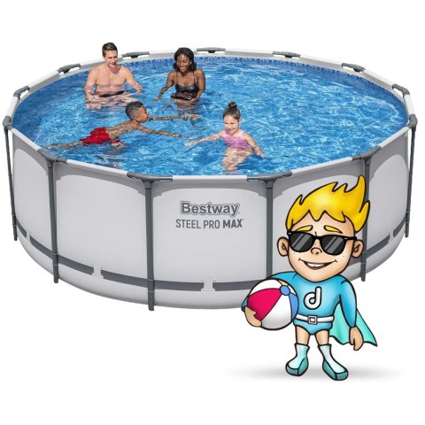 Basen ogrodowy stelażowy 396 x 122 cm 11w1 Bestway 5618W