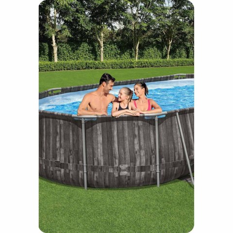 Basen ogrodowy stelażowy 610 x 366 x 122 cm 12w1 Bestway 5611R