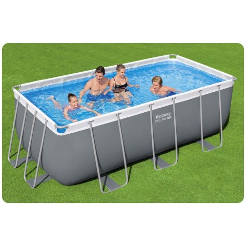 Basen stelażowy ogrodowy 412 x 201 x 122 cm 11w1 Bestway 56456N