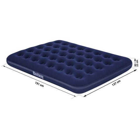 Materac dmuchany 191x132x22 cm z pompką tłokową Bestway 67002