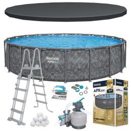 Basen ogrodowy stelażowy 610 x 132 cm 11w1 Bestway 561KE