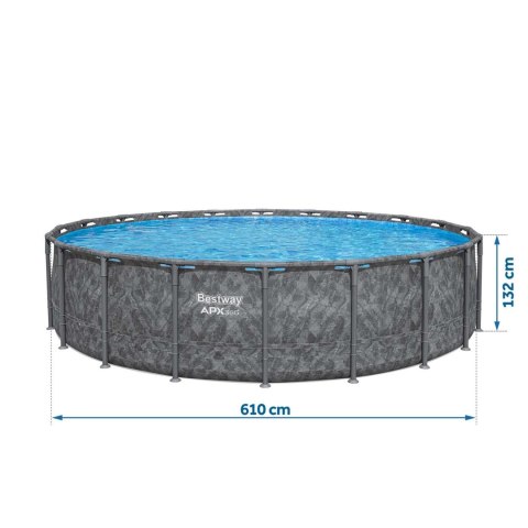 Basen ogrodowy stelażowy 610 x 132 cm 11w1 Bestway 561KE