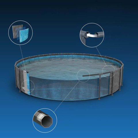 Basen ogrodowy stelażowy 610 x 132 cm 11w1 Bestway 561KE