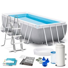 Basen ogrodowy stelażowy 400 x 200 x 100 cm zestaw 4w1 INTEX 26788