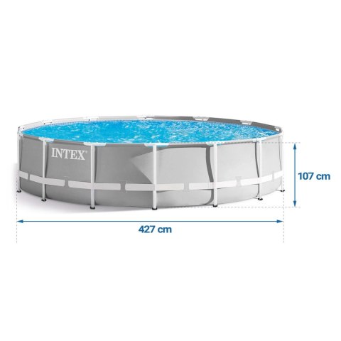 Basen ogrodowy stelażowy 427x107 zestaw 12w1 INTEX 26720