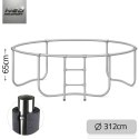 Trampolina ogrodowa 10ft/312cm z siatką zewnętrzną i drabinką Neo-Sport