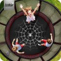 Trampolina ogrodowa 12ft/374cm z siatką zewnętrzną i drabinką Neo-Sport