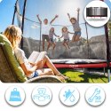 Trampolina ogrodowa 13ft/404cm z siatką zewnętrzną i drabinką Neo-Sport