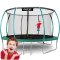 Trampolina ogrodowa 14ft/435cm z siatką, profilowanymi słupkami i drabinką Neo-Sport
