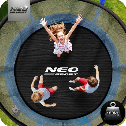 Trampolina ogrodowa 8ft/252cm siatka wewnętrzna i drabinką