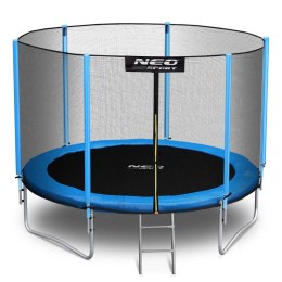 Trampolina ogrodowa 8ft/252cm siatka zewnętrzna i drabinką