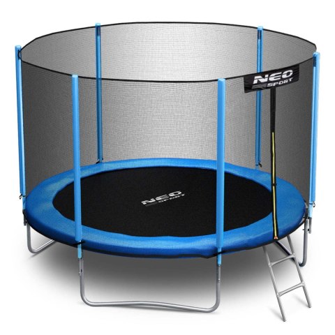 Trampolina ogrodowa 8ft/252cm siatka zewnętrzna i drabinką