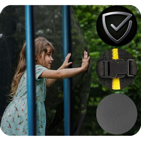 Trampolina ogrodowa 8ft/252cm siatka zewnętrzna i drabinką