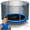 Trampolina ogrodowa 8ft/252cm siatka zewnętrzna i drabinką
