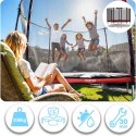 Trampolina ogrodowa 8ft/252cm z siatką zewnętrzną i drabinką Neo-Sport