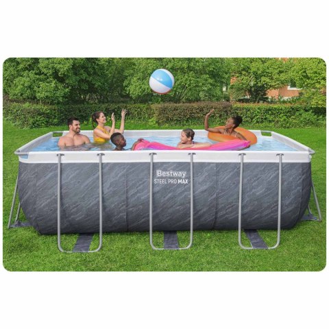 Basen ogrodowy stelażowy 412 x 201 x 122 cm 11w1 Bestway 56722