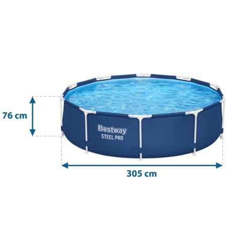 Basen ogrodowy stelażowy 305 x 76 cm 16w1 Bestway 56679