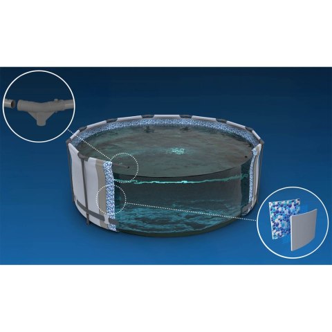 Basen ogrodowy stelażowy 366 x 76 cm 9w1 Bestway 56416