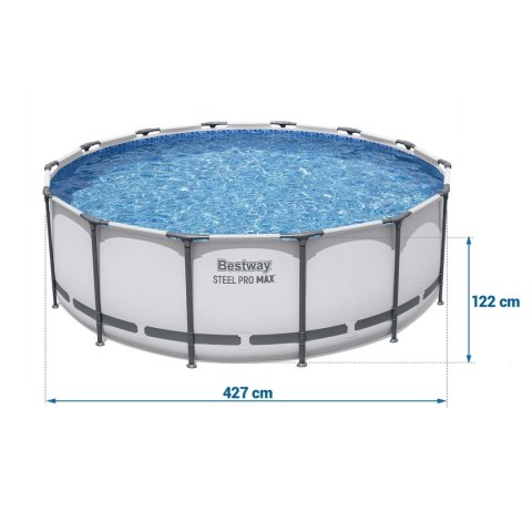 Basen ogrodowy stelażowy 427 x 122 cm 12w1 Bestway 5612X