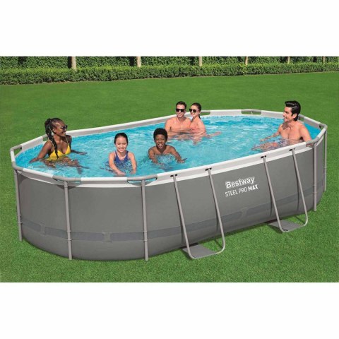 Basen ogrodowy stelażowy 488 x 305 x 107 cm 18w1 Bestway 56448