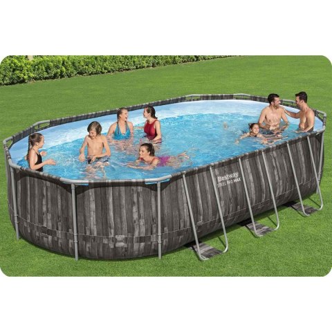 Basen ogrodowy stelażowy 610 x 366 x 122 cm 12w1 Bestway 5611R