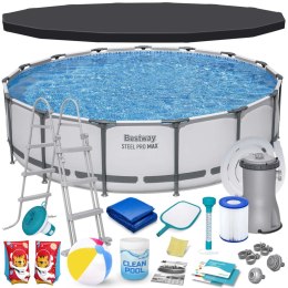 Basen stelażowy ogrodowy 457 x 107 cm 18w1 Bestway 56488