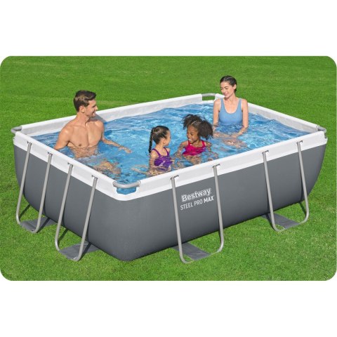 Basen ogrodowy stelażowy 282 x 196 x 84 cm 10w1 Bestway 56629N