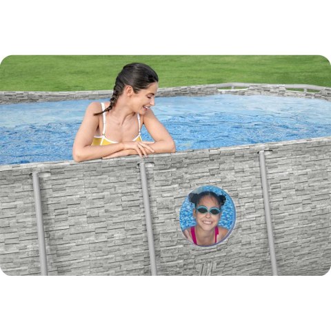 Basen ogrodowy stelażowy 427 x 250 x 100 cm 12w1 Bestway 56714N