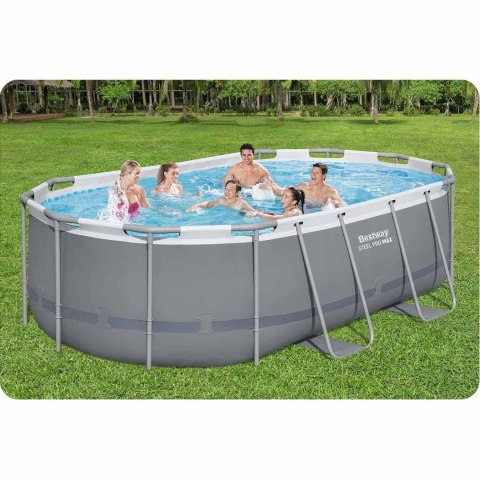 Basen ogrodowy stelażowy 427 x 250 x 100 cm 18w1 Bestway 56620