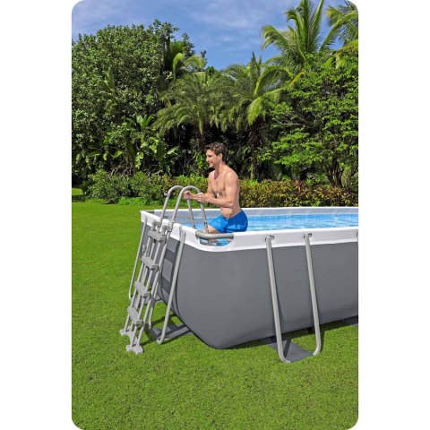 Basen ogrodowy stelażowy 488x244x122 cm 18w1 Bestway 56671N