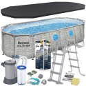 Basen ogrodowy stelażowy 549 x 274 x 122 cm12w1 Bestway 56716N