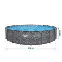 Basen ogrodowy stelażowy 610 x 132 cm 11w1 Bestway 561KE
