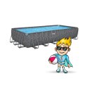 Basen stelażowy ogrodowy 732 x 366 x 132 cm 11w1 Bestway 561KG