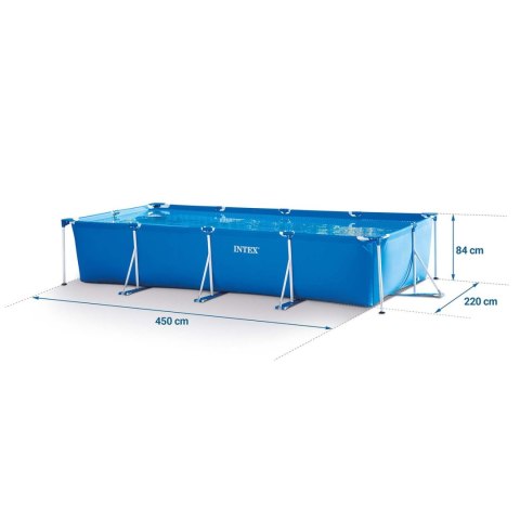Basen ogrodowy stelażowy 450 x 220 x 84 cm 15w1 INTEX 28273