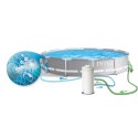 Basen ogrodowy stelażowy 366 x 76 cm 16w1 INTEX 26712
