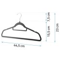 Welurowe wieszaki na ubrania 20szt MS-859 Massido