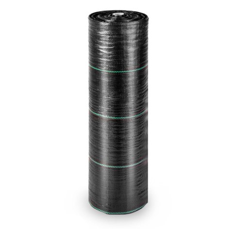 Agrotkanina ogrodowa 1,6 m x 100 m 90 g/m2 + 100 szpilek Plonos - czarna